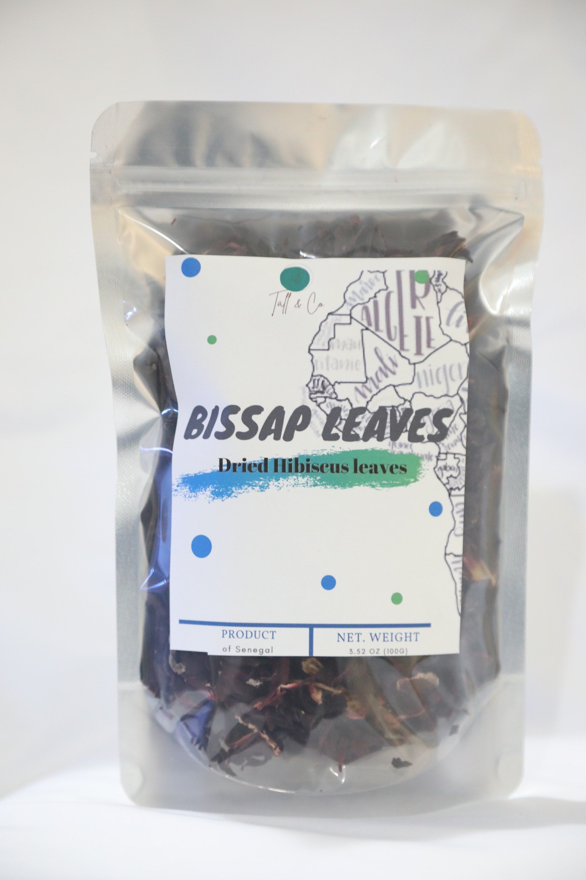 Organic Hibiscus Leaves/ bissap / Sorrel 100g