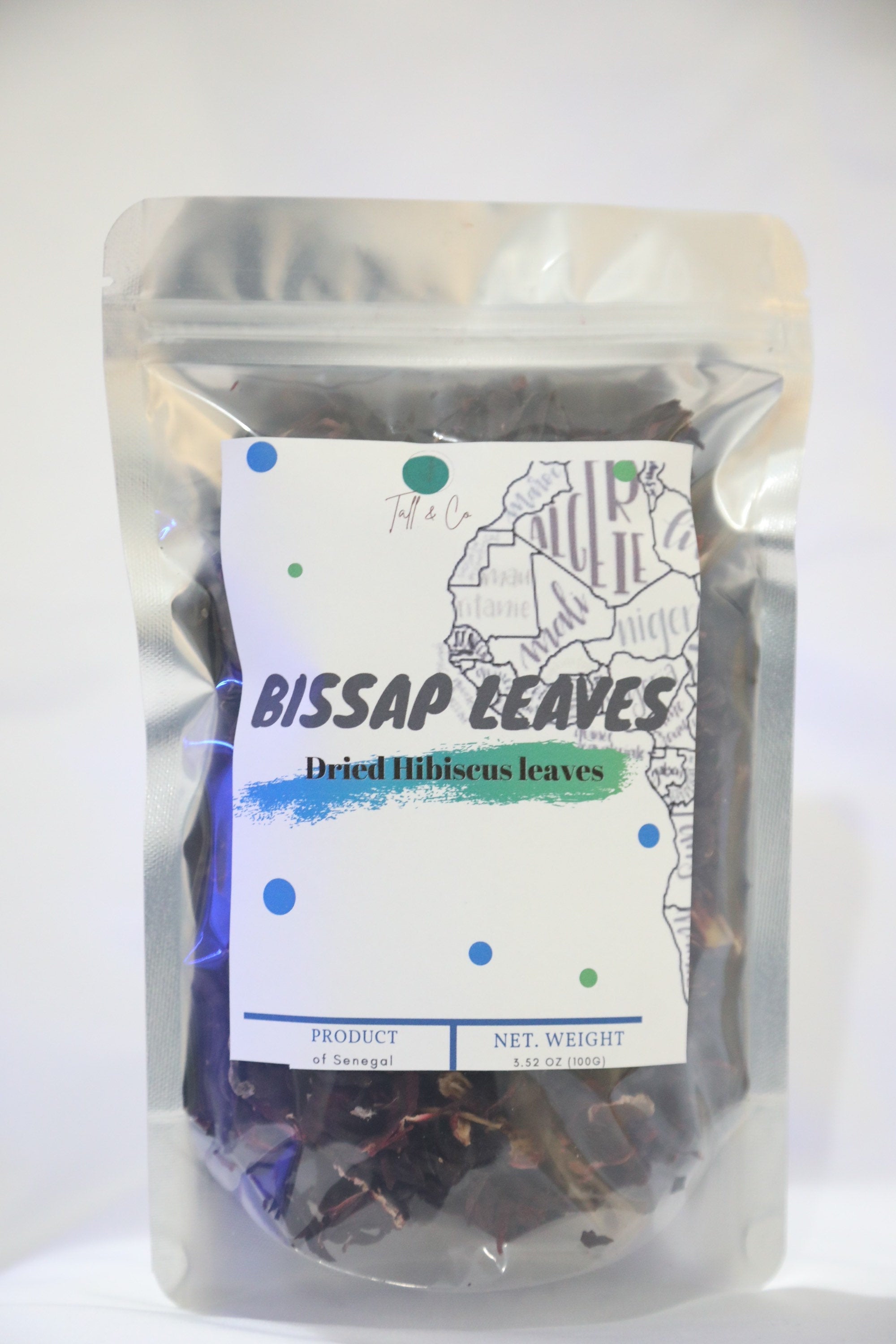 Organic Hibiscus Leaves/ bissap / Sorrel 100g